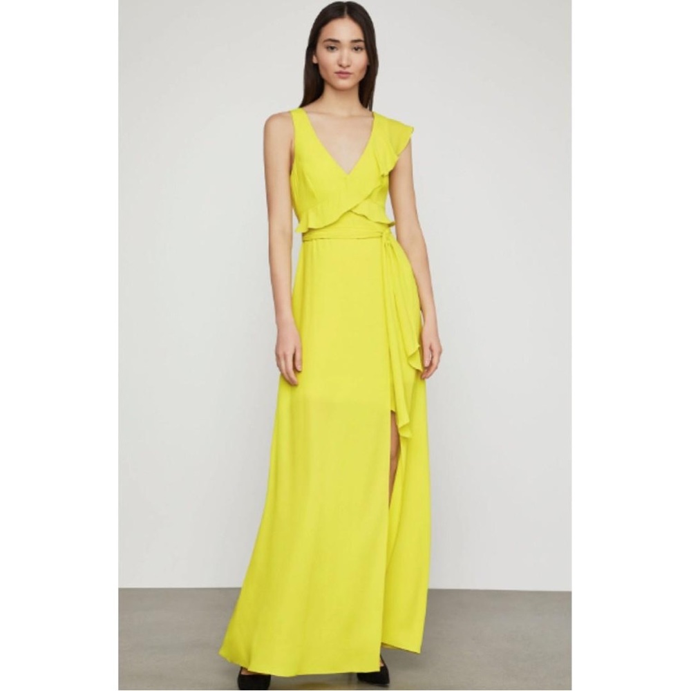 BCBGMaxAzria lemongrass yellow dress